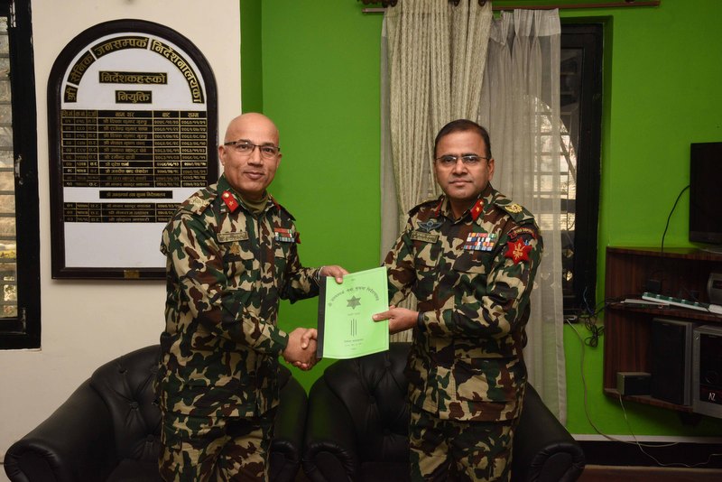 नेपाली सेनाको प्रबक्तामा याम ढकाल