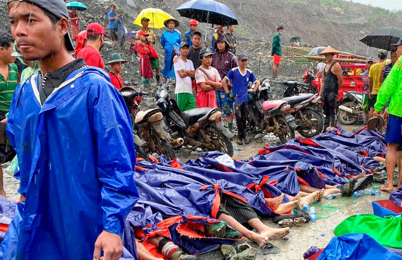 म्यानमारमा पहिरोमा परी मृत्यु हुनेको संख्या ११३ पुग्यो