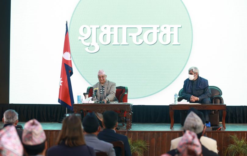 कोभिड–१९ विरुद्धको खोपको प्रधानमन्त्री ओलीबाट शुभारम्भ