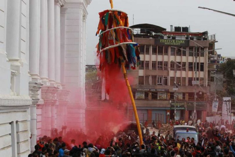 पशुपति र वसन्तपुर क्षेत्रमा चिरोत्थान, फागु पर्व शुरु