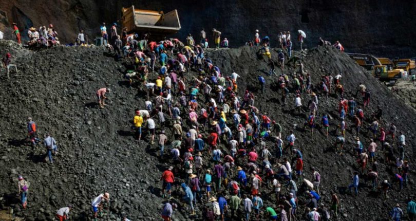 उत्तरी म्यानमारको खानीमा पहिरो जाँदा कम्तीमा ७० जना बेपत्ता