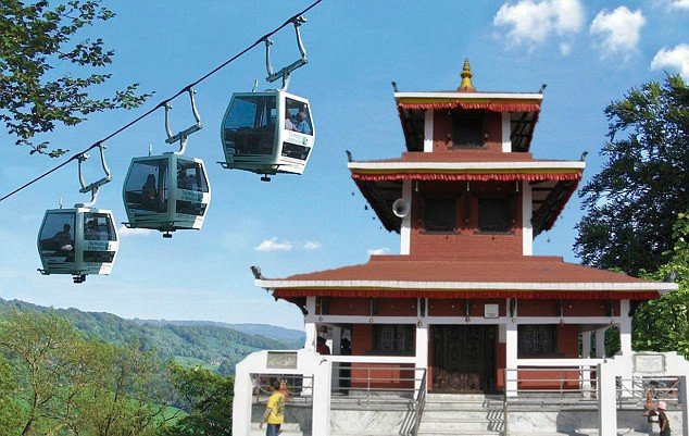 नवलपुरको गैँडाकोटमा मौलाकाली केबुलकार निर्माण शुरु