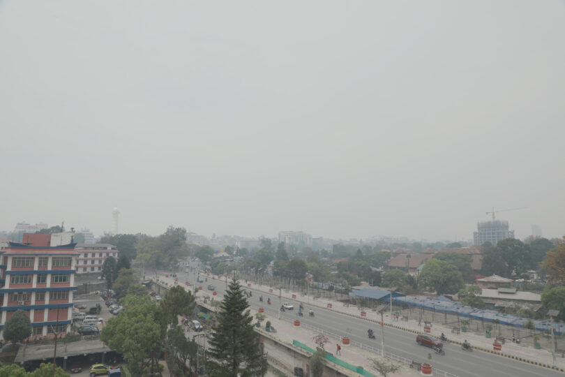 काठमाडौंको वायु प्रदूषण अस्वस्थ
