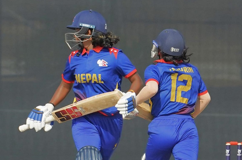 १९ वर्षमुनिको महिला विश्वकपको एशिया छनोटमा नेपाल घरेलु टोली युएईसँग १३ रनले पराजित
