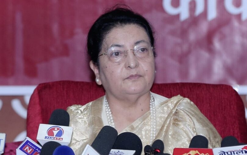 पार्टी सदस्य हुनबाट वञ्चित गर्नुपर्ने कुनै कारण छैन : पूर्वराष्ट्रपति भण्डारी