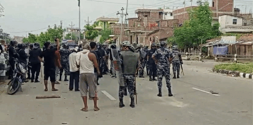झण्डा विवादपछि जनकपुरमा तनाव, प्रहरीले चलायो ८० राउण्ड हवाई फायर