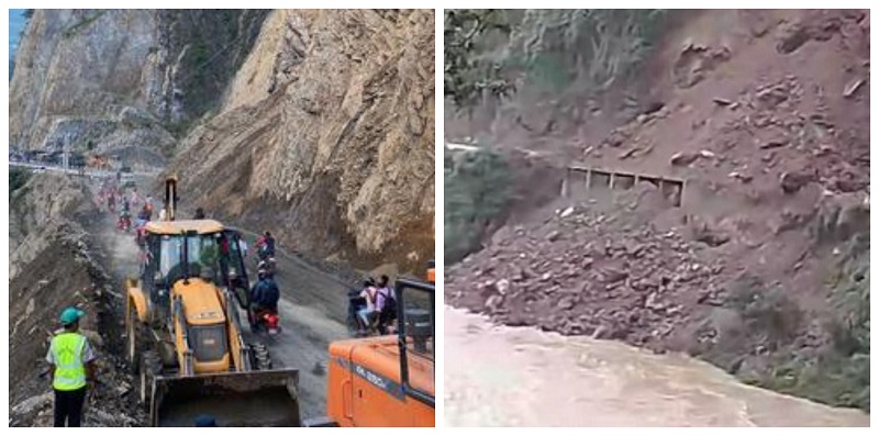 राजमार्ग बेहाल : मुग्लिन–नागढुंगा सडक खुल्यो, मुग्लिन–नारायणगढ सडक अझै बन्द