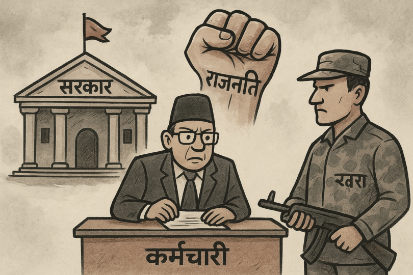 कर्मचारीतन्त्र, राजनीति र सुरक्षा निकायको वेहाल