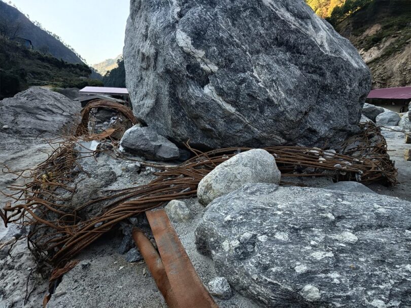 रसुवागढीस्थित सुख्खा बन्दरगाहको सफाइ सुरु