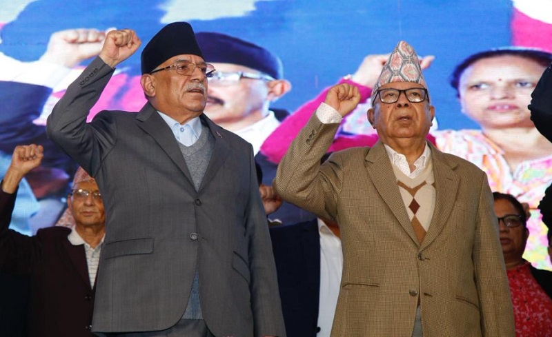 नेपाली कम्युनिस्ट पार्टीको संयोजकमा प्रचण्ड र सहसंयोजकमा माधव नेपाल चयन