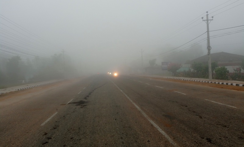तराईमा बाक्लो हुस्सु र कुहिरोले जनजीवन प्रभावित