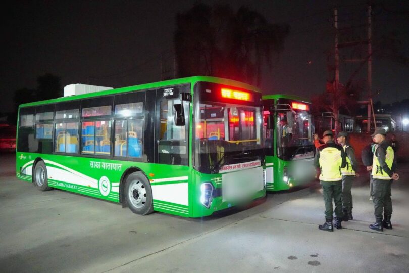 काठमाडौंमा रात्रिकालीन बस सेवा सुरू