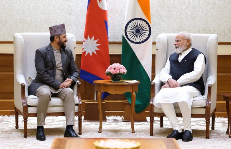 रास्वपा सभापति लामिछाने र भारतीय प्रधानमन्त्री मोदीबिच भेटवार्ता