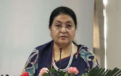पूर्वराष्ट्रपति भण्डारी एमालेको वरिष्ठ नेता चयन
