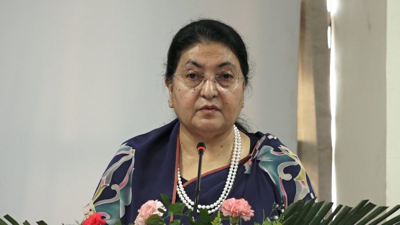 पूर्वराष्ट्रपति भण्डारी एमालेको वरिष्ठ नेता चयन