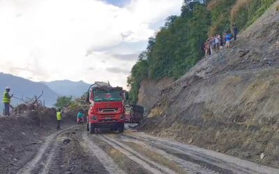 भासिएको कृष्णभीर सडकमा नयाँ ट्र्याक खोल्ने काम सम्पन्न, असोज १ बाट दुईतर्फी गाडी चल्ने